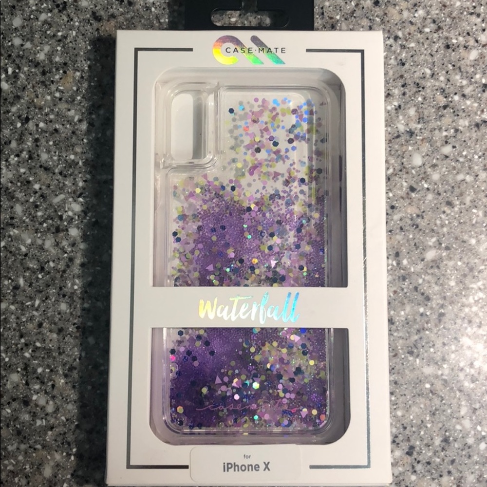 Case-Mate Waterfall Glow case for iPhone X -purple
